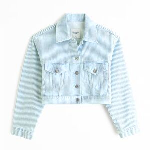 ❌SOLD❌ Abercrombie Cropped Denim Trucker Jacket